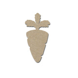 carrot shape unfinished MDF cut out
