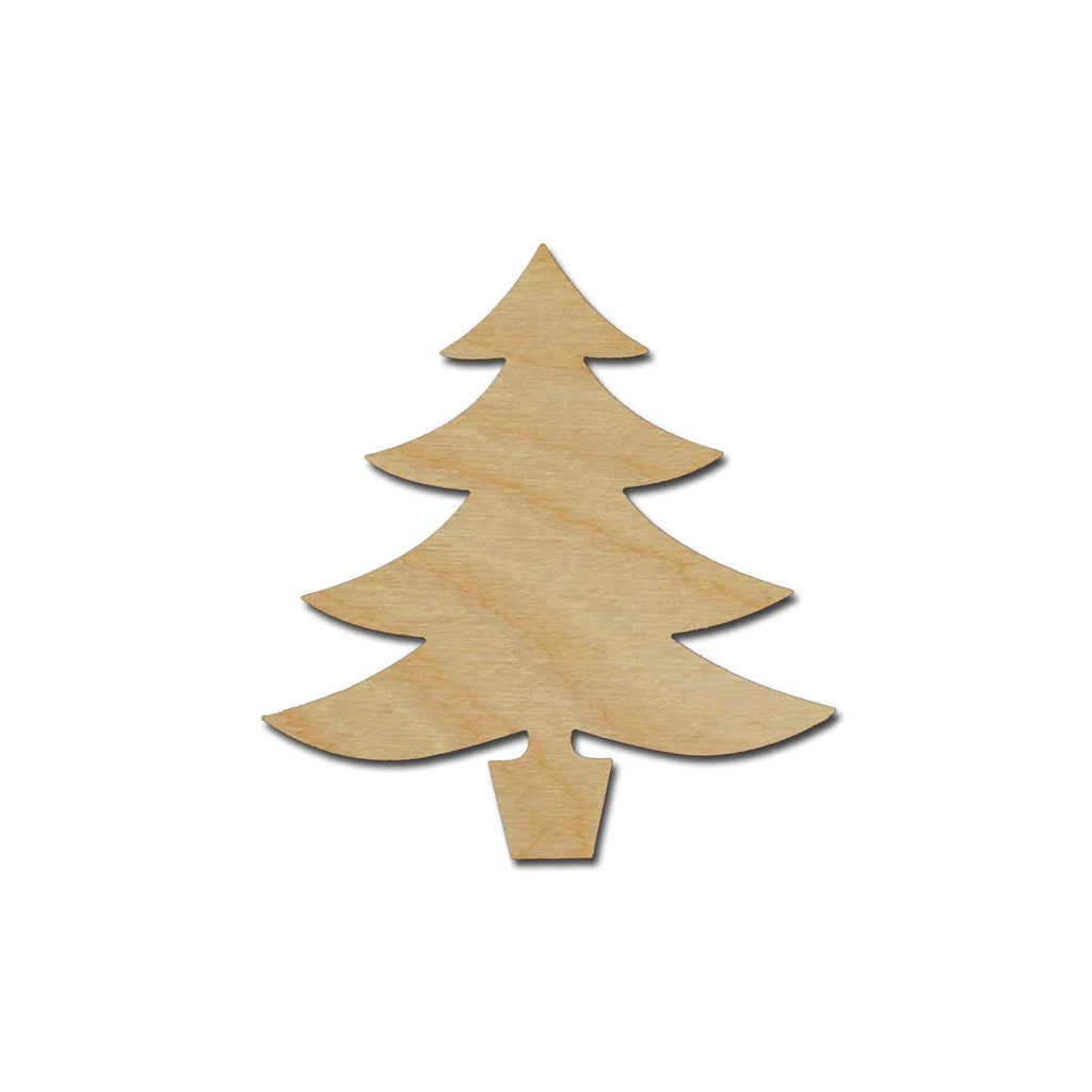 Christmas Tree Shape Unfinished Wood Cutout Variety of Sizes