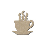 coffee cup shape unfinished MDF cut outs