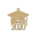 Grad Hat 2020  Wood Tag