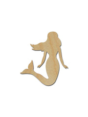mermaid unfinished wood cutout