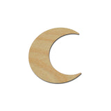 Moon Shape Unfinished Wood Cut Out