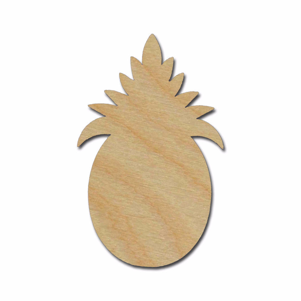 Pineapple Shape Unfinished Wood Cutout Variety of Sizes