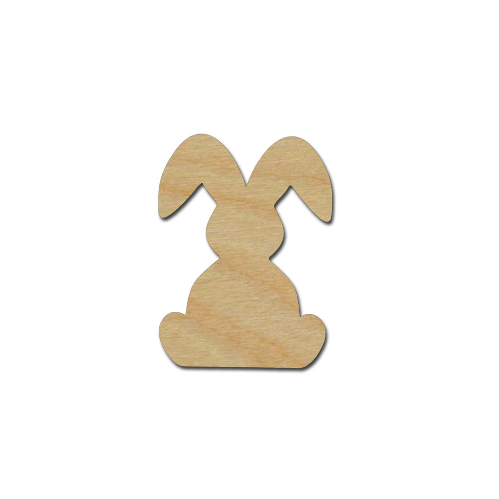 Bunny Rabbit Shape Unfinished Wood Craft Cutout Variety of Sizes #003