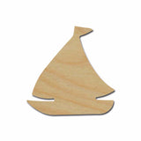 sail boat unfinished wood cutout