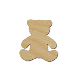 teddy bear unfinished wood cutout 