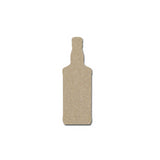 whiskey bottle shape unfinished MDF wood cutout