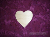 Hearts Shape Unfinished Wood Cut Out Wood Part # HEA-065